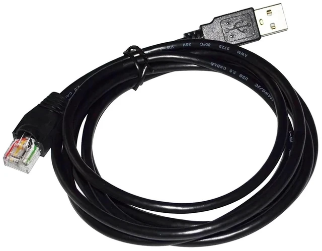 Alt view image 2 of 5 - USB 2.0 to RJ50 RJ48 AP9827 Console Cable for Smart UPS 940-0127B 940-127C 940-0127E BR1000G to NAS DS1517 DS216 DS218 KABLE(3.6M)