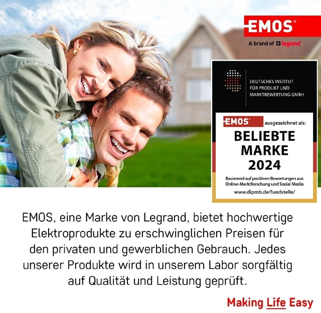 Alt view image 5 of 5 - EMOS - UTP network cable CAT 5e, 305m, PE - CAT5e patch cable UTP - Gigabit LAN cable - unshielded Ethernet cable - for outdoor use