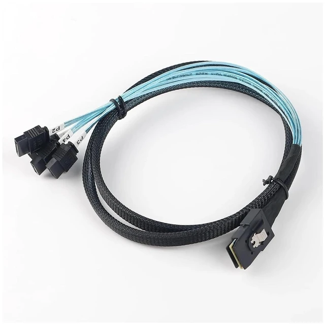 Main image of S/AS 36P SFF 8087 to 4 SATA3 6G Array Card 1 Change 4 Data Connection Server Cables(0.75m)