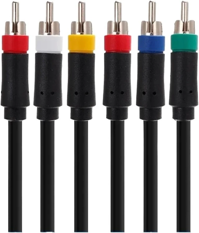 Alt view image 4 of 5 - Audio Video Component Cable For PS2 PS3 360 Wii/Wiiu