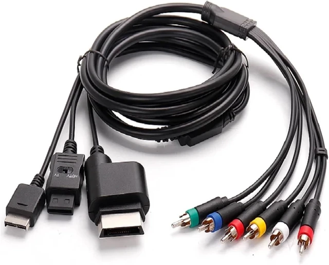 Alt view image 5 of 5 - Audio Video Component Cable For PS2 PS3 360 Wii/Wiiu