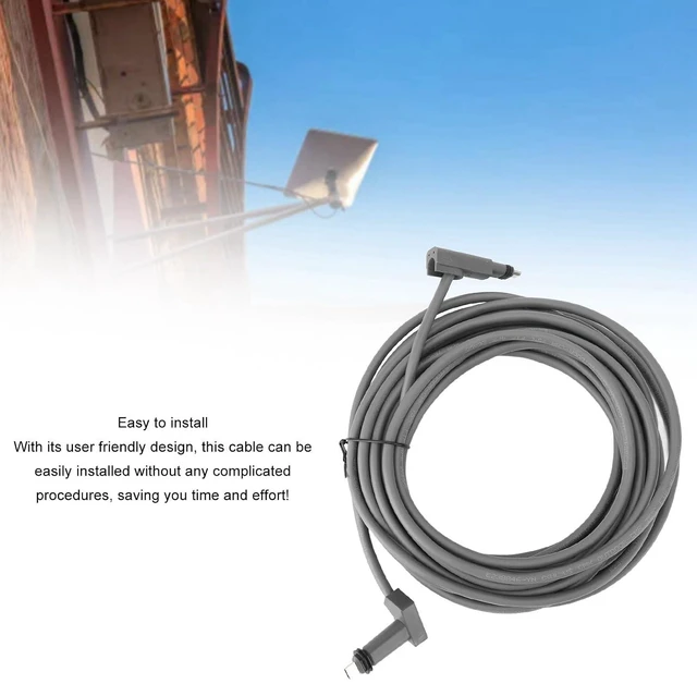 Alt view image 6 of 7 - Cable Professional Replacement, Extension Cable, Cable Wire Clips Kit for Rectangular Satellite V2 (30ft/9.2M)
