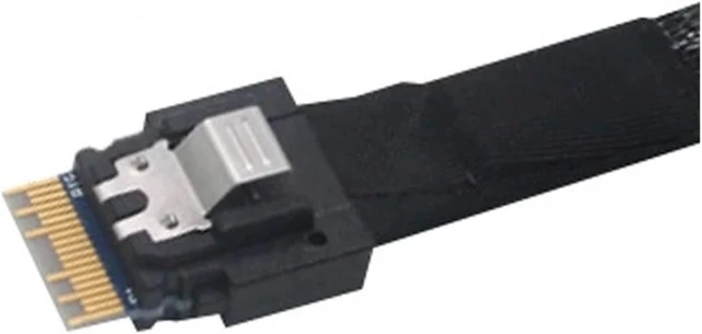 Alt view image 4 of 4 - PCI-E Slimline S/AS 4.0 SFF-8654 8i to 8X SATA Cable 4X M1ni S/AS 29Pin SFF-8482 Computer Server Array Disk Cord Hub 6Gbps Rate(0.5m,8X to 8-SATA)