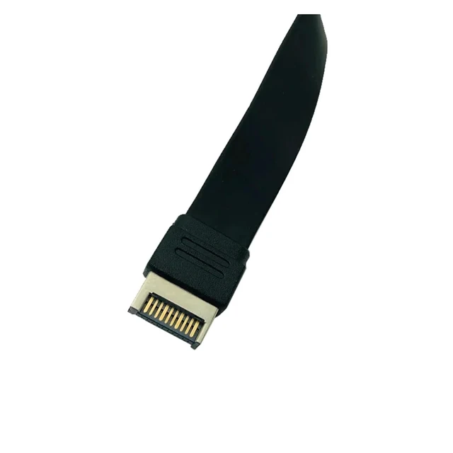 Alt view image 6 of 7 - Connectors USB 3.1 Front Panel TY>pe E to TY>pe C Extension Cable Gen 2 10Gbps Internal Adapter Cable with 2 Screws 30cm/50cm/80cm(80cm)