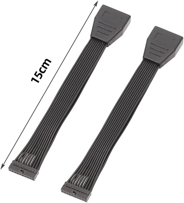 Alt view image 3 of 3 - USB3.0 Female to USB3.0 Male Extension Conversion Cable 19P 20Pin Motherboard Extension Adapter