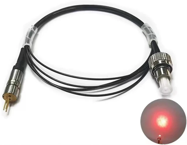 Alt view image 2 of 7 - Semiconductor Coupling Fiber 635NM 5MW red Light Module FC Connector core 200um