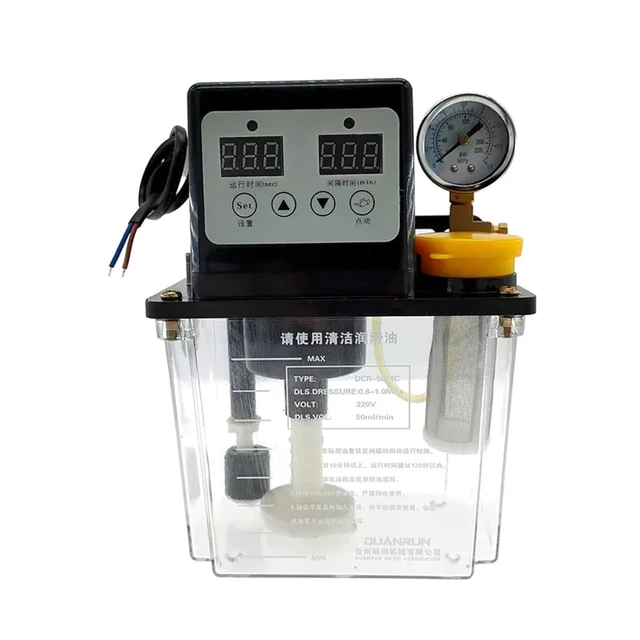 Alt view image 3 of 6 - 1pcs 1L Automatic Lubricant Pump Automatic Lubricating Oil Pump Electromagnetic Lubrication Pump Lubricator