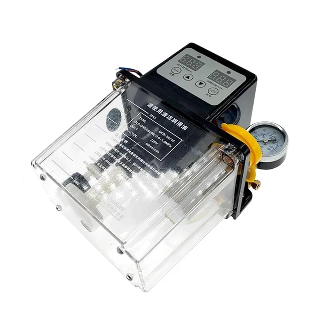 Alt view image 5 of 6 - 1pcs 1L Automatic Lubricant Pump Automatic Lubricating Oil Pump Electromagnetic Lubrication Pump Lubricator