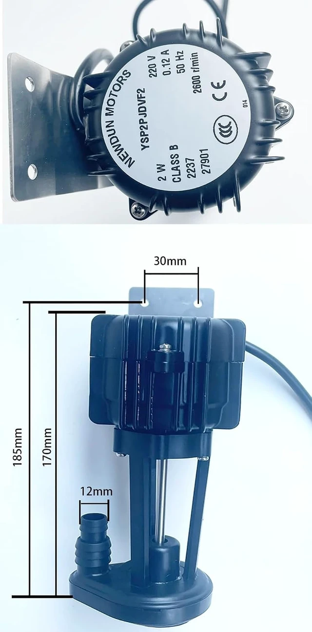 Alt view image 4 of 4 - 1PCS 2W Ice Maker Machine General Water Pump 220V Water Pump Motor YSP2P JDVF2 Speed 2600RPM 0.12A 50HZ