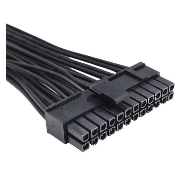 Alt view image 4 of 7 - 30CM PSU ATX 24Pin Power Supply Synchronizer Male to Female ATX Mining Supply Sync Starter ADD2PSU Riser for GPU