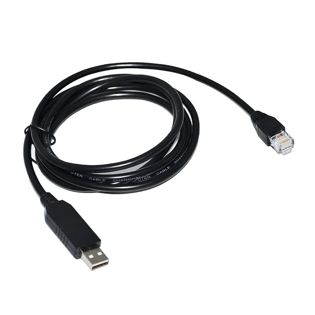 Alt view image 2 of 6 - Industrial F1T`D2I FT232RL CHIP USB RS485 to RJ45 8P2C Adapter Serial Communication Cable Master Host Computer Controller KABLE(1.8M,Black USB Case)