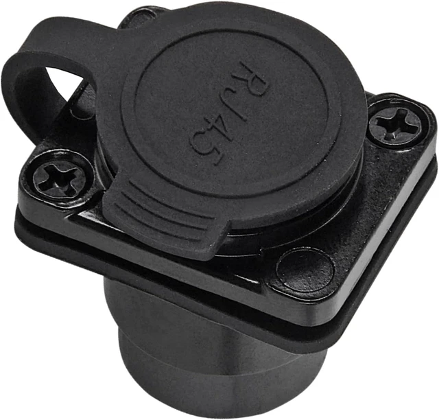 Alt view image 5 of 6 - UMLIFE 10Pack Shielded D-Type RJ45 Connector,RJ45 Panel Mount Adapter 8P8C Female-to-Female Connector, Compatible with CAT6A/CAT6/CAT5E/CAT5 Pass Through Socket