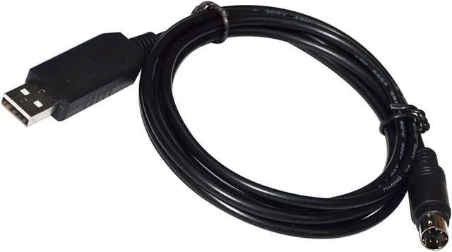 Alt view image 2 of 4 - F/;TD/;1 FT232RL USB to M-NI DIN 5 PIN MD5 Male Converter Serial Communication Cable Fit Compatible Pa/Sonic Series Touchscreen Tool Port(3m)