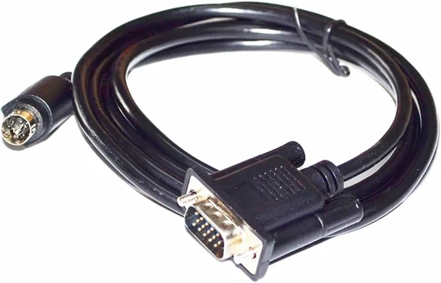 Alt view image 2 of 4 - 15-PIN Male to S Terminal M-NI DIN 8-PIN Video Adapter Cable, 15-PIN to MD 8-PIN TV Box to Computer Graphics Card Cable(3m)