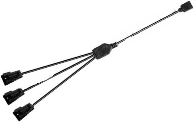 Main image of SM Adapter Cable RGB Transfer 4Pin 3Pin ARGB JST-3P SM3P JST-4P SM4P EL Wire Cord Male/Female MB Aura SYNC Line(12V 4Pin RGB,1-3 Male)
