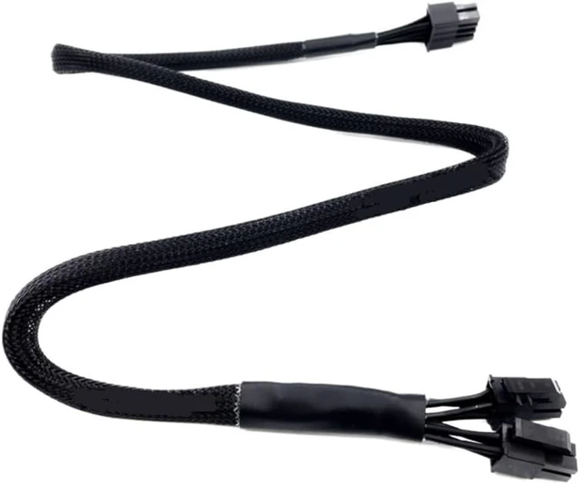 Alt view image 2 of 7 - RM750e RM850e RM1000e RM1200e RMe Type 4 Modular PSU, CPU Power Cable 8Pin to 4+4Pin EPS12V Sleeved Net, 60 CM 18AWG