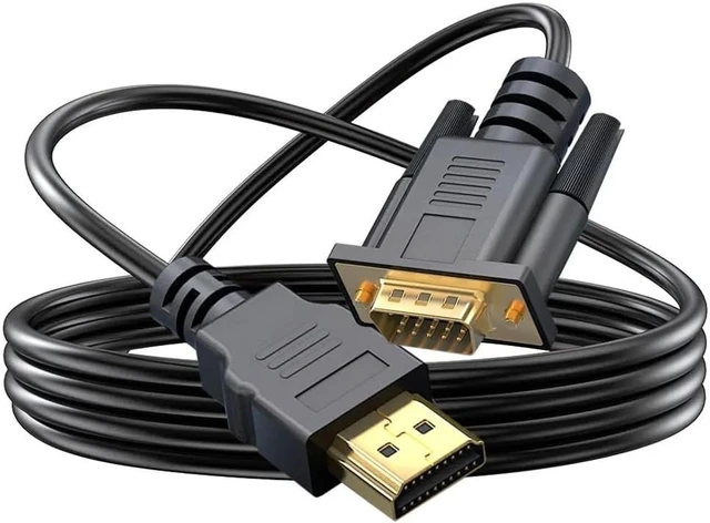 Alt view image 5 of 6 - HDMI-Compatible to VGA Adapter Connecto Line Converter Cable 1.8M FHD 1920 1080P for Desktop PC TV Monitor Projector