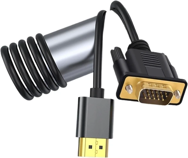 Alt view image 4 of 5 - Plated HDMI to Adapter Connecto Line Converter Cable FHD 1080P for Desktop PC TV M>oni>tor Projector Long 1M 2M 300cm(10m)