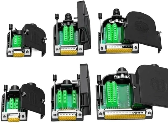 Alt view image 3 of 6 - DB9 DB15 3+9 VGA Male Female Plug DB25 DB26 Breakout Connector Solderless 9Pin 15Pin 25Pin 26Pin 37Pin RS232 Connector(DB25 m-Solid Core)