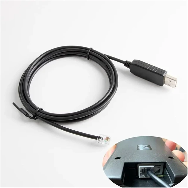 Alt view image 4 of 4 - F/;TD/;1 USB to RJ9 4P4C RS232 Serial Converter Adapter Cable Fit Compatible Nexstar EQ6 Telescopes PC USB Hand Control(1.8M)