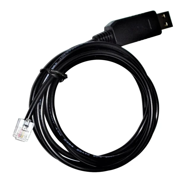 Alt view image 2 of 6 - USB / DB9 FEMALE to RJ12 RJ11 RS232 ADAPTER SERIAL CABLE(5m,DB9 FEMALE to RJ11)