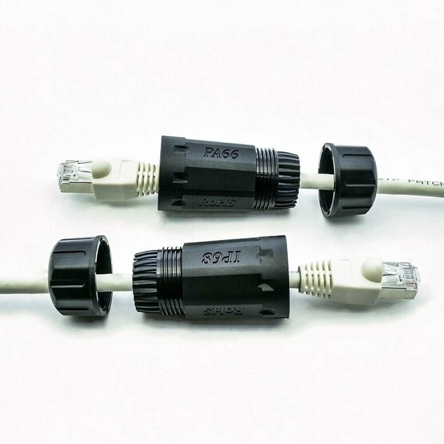 Alt view image 3 of 4 - 3 Pack CAT6 RJ45 Shielded Inline Coupler Female to Female Waterproof