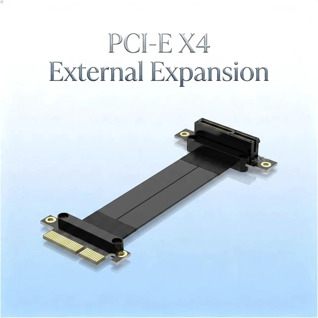 Alt view image 3 of 3 - PCI Express PCI-E 4X Adapter Riser Card 90 Degree Converter