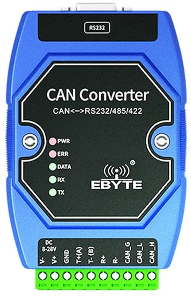 Main image of CAN to RS485 RS232 RS422 Serial Protocol Converter Modbus RTU Gateway ECAN-401 Two-Way Transparent Transmission