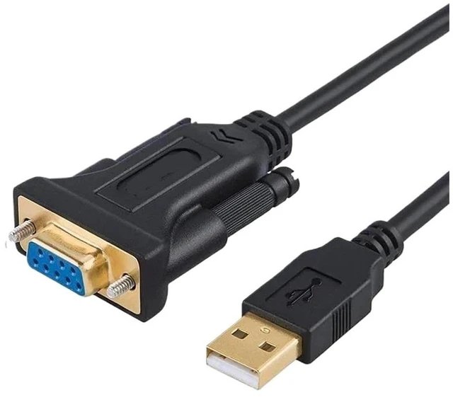 Main image of Cord Creation USB to RS232 Adapter with PL2303 Chipset, 6.6ft 2.0 Male to Female DB9 Serial Converter Cord(1m PL2303 Chipset)