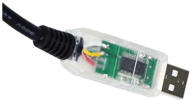 Main image of F1T`D2I FT232RL USB to RS485 6 CORE 6P WE Converter Serial Communication Cable Compatible USB-RS485-WE-1800-BT GND Data A+ B- 120R(3m,Transparent USB Case)