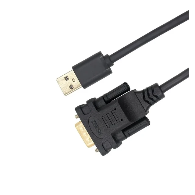 Alt view image 5 of 7 - USB to RS232 DB9 Serial Cord Male Connector Converter Adapter F&T>D*I Chip Black 6ft Support Win10 8 7 XP an/DRO/id Linux