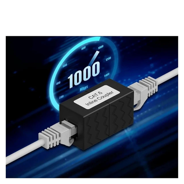 Alt view image 3 of 5 - RJ45 Coupler Ethernet Connector Female to, Suitable for Cat6, Cat5e, Cat5 Cable Extender Adapter(10PCS,White)