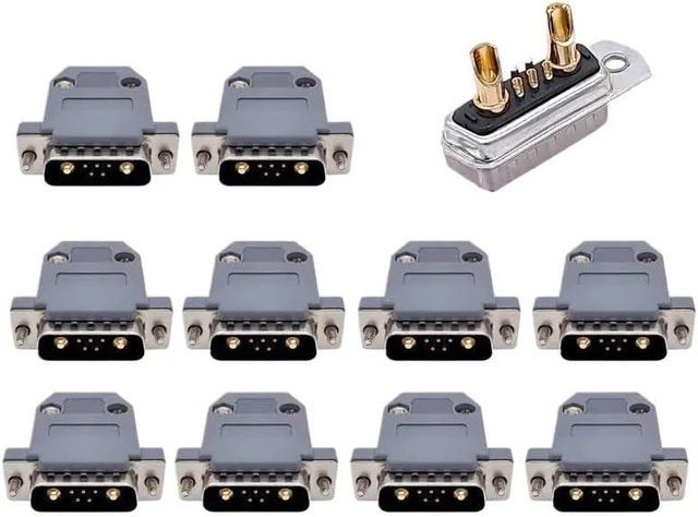 Main image of 10PCS High Current Connector Adapter Gold Plated 7W2 20A 30A 40A(Gold)