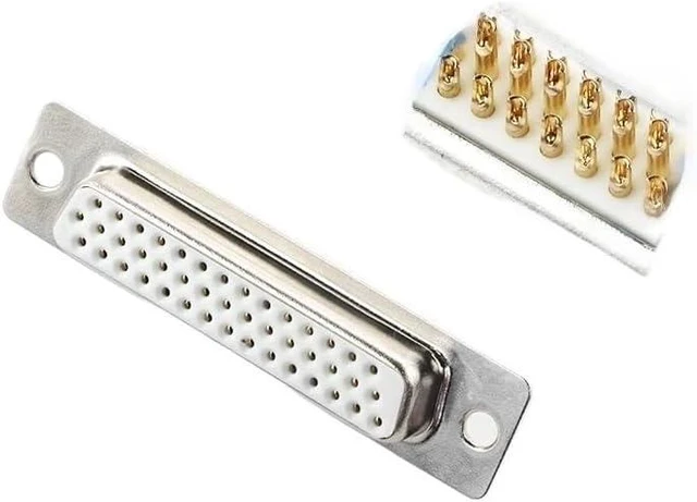 Main image of 1PCS/1Set HDB44 soldered Wire Type Male and Female Head 44 pin Connector, Three Rows of soldered servo Driver Pl>UG*s(Solid needle-F-1PCS)