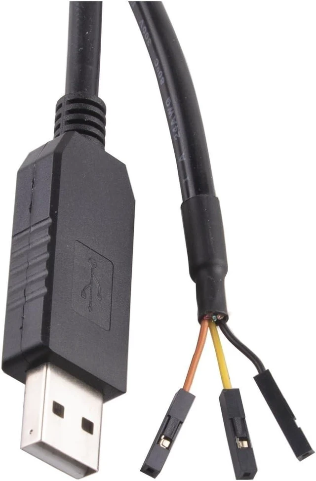 Main image of FENG GUO TTL-232R-RPI USB to UART 3.3V TTL Logic Level Cable, Compatible Flying Leads Serial Adapter Cable