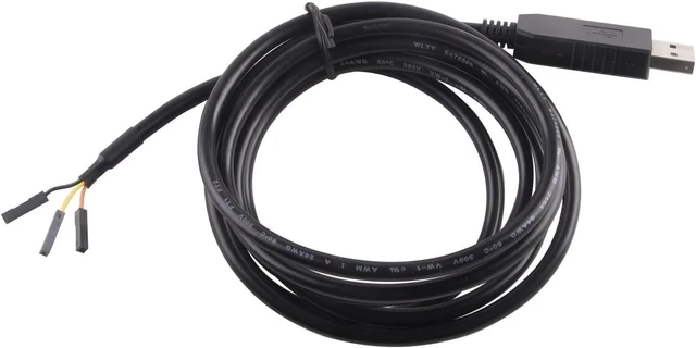 Alt view image 2 of 6 - FENG GUO TTL-232R-RPI USB to UART 3.3V TTL Logic Level Cable, Compatible Flying Leads Serial Adapter Cable