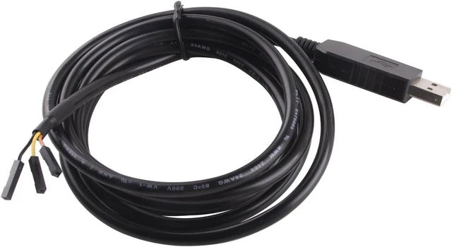 Alt view image 6 of 6 - FENG GUO TTL-232R-RPI USB to UART 3.3V TTL Logic Level Cable, Compatible Flying Leads Serial Adapter Cable