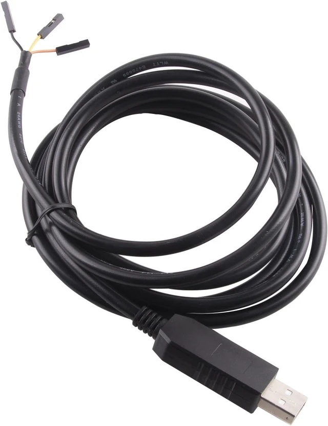 Alt view image 3 of 6 - FENG GUO TTL-232R-RPI USB to UART 3.3V TTL Logic Level Cable, Compatible Flying Leads Serial Adapter Cable