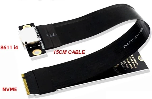 Alt view image 3 of 3 - 15cm 20cmM.2 to PCIE 4.0 X4SFF-8612 SFF-8611