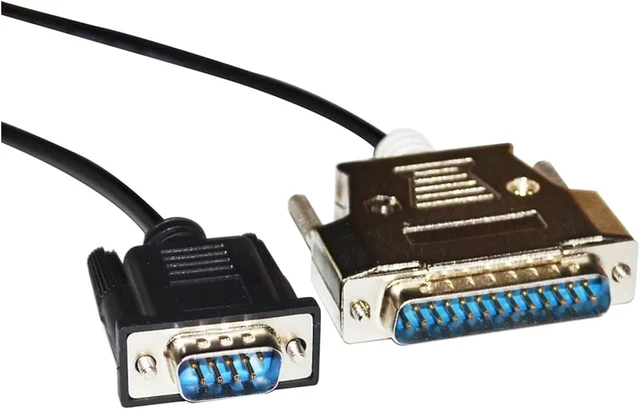 Alt view image 4 of 5 - RS232 D-SUB 9 PIN DB9 Male to DB25 Adapter Serial Communication Cable Fit Compatible NT631C to AB MICROLOGIX 1000 1100 1200 1400 1500 PLC(3m)