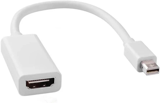 Main image of DP to HDMI/VGA/DVI Adapter, PC/Laptop to M>oni>tor Transfer Rate(MINI DP to HDMI Whit)
