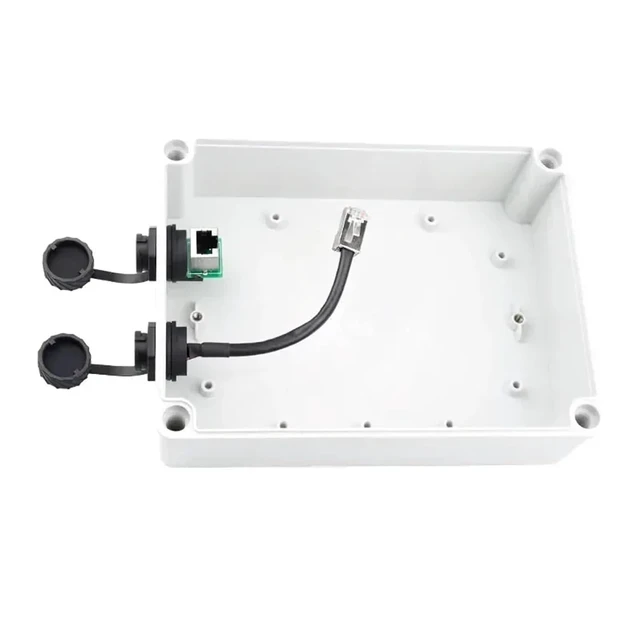 Alt view image 2 of 3 - LR25 RJ45 Ethernet Connector Adapter 8Pin 8P8C Female Socket Panel Mounting for Nerwork Computer Signal Transmission M25.2(PBC Type)