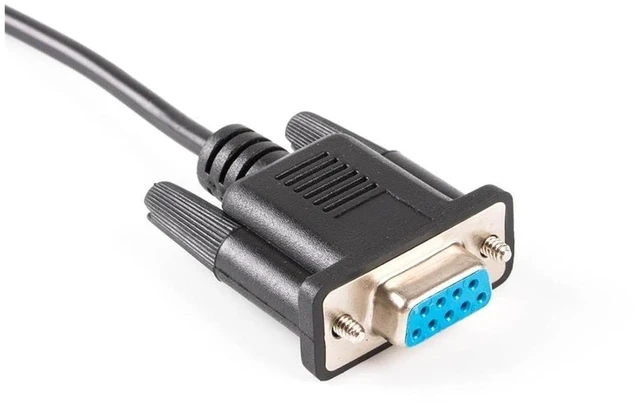Main image of USB to Null Modem (Cross Wired) RS232 Serial Adapter F&T>D*I Ft232r to DB9 Female Cord PC Control TV(Standard Pinout)