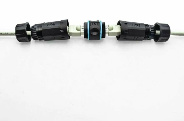 Alt view image 2 of 4 - at6 rj45 Outdoor Waterproof Shielded Network Ethernet Cable Extender Coupler