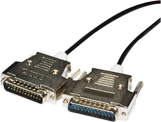 Alt view image 2 of 4 - RS232 D-SUB 25 PIN Male to DB25 Male Adapter MIT-Su-BIsHI FX2/A Series PLC to A970G0T Touchscreen AC30R4-25P Communication Cable(1.8M)