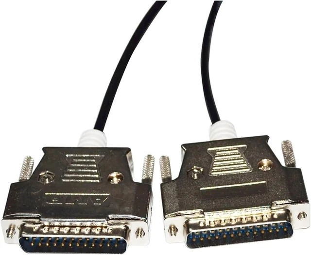 Alt view image 3 of 4 - RS232 D-SUB 25 PIN Male to DB25 Male Adapter MIT-Su-BIsHI FX2/A Series PLC to A970G0T Touchscreen AC30R4-25P Communication Cable(1.8M)