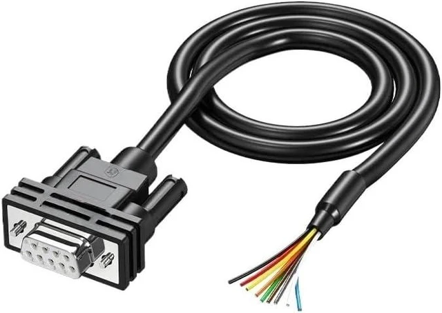 Main image of DB9 DB15 DB25 Connector Cable Industrial Male Female Connector Shielded Signal Wire 9/15/25 Pin Com RS232 Serial Port Line(DB9 Female-P,0.5M)