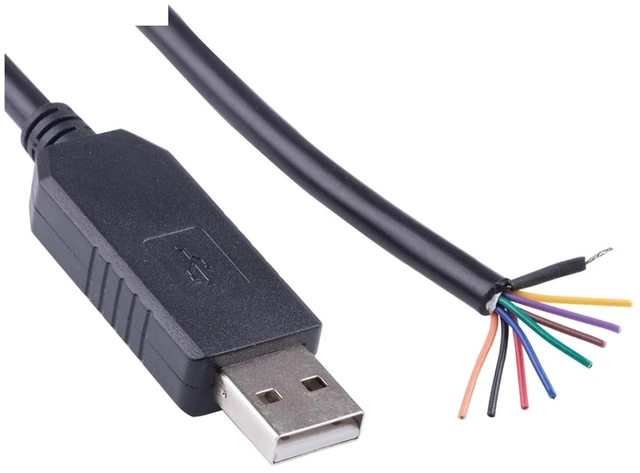 Main image of USB to RS232 Serial 9 Wires Cable Pinout Chip Driver Port Communication Adpater Converter Cable Support Fit for