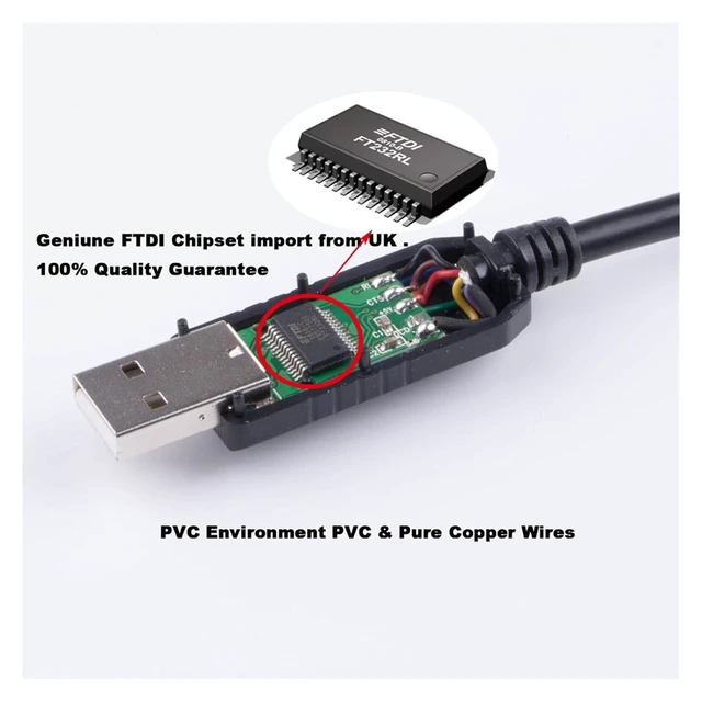 Alt view image 3 of 6 - USB to RS232 Serial 9 Wires Cable Pinout Chip Driver Port Communication Adpater Converter Cable Support Fit for