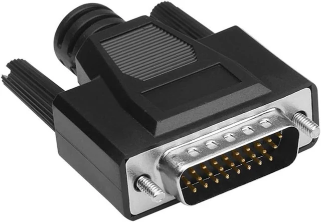 Main image of EVURU 1pc DB26 Soldering Connector H-D-B26 3 Rows of 26 Pin Plug DB26 Dark Male Female Welding Wire Type Connectors (Color : Male-B)
